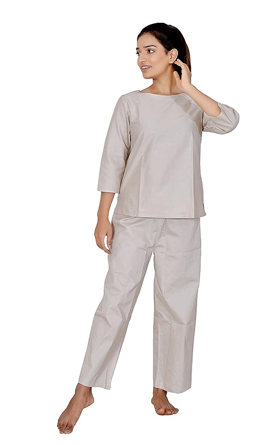 Off-White Women's Pure Cotton Full sleeve Yoga set combo