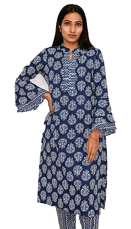 Indigo Booti umbrella sleeves coord set