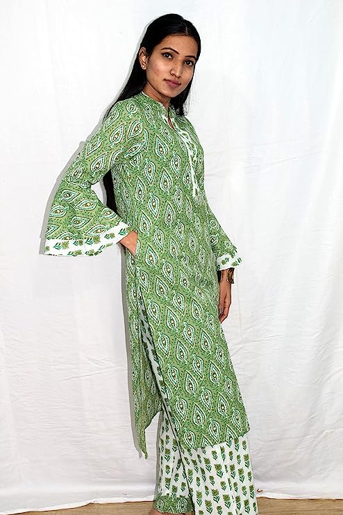 Pista Green umbrella sleeves coord set