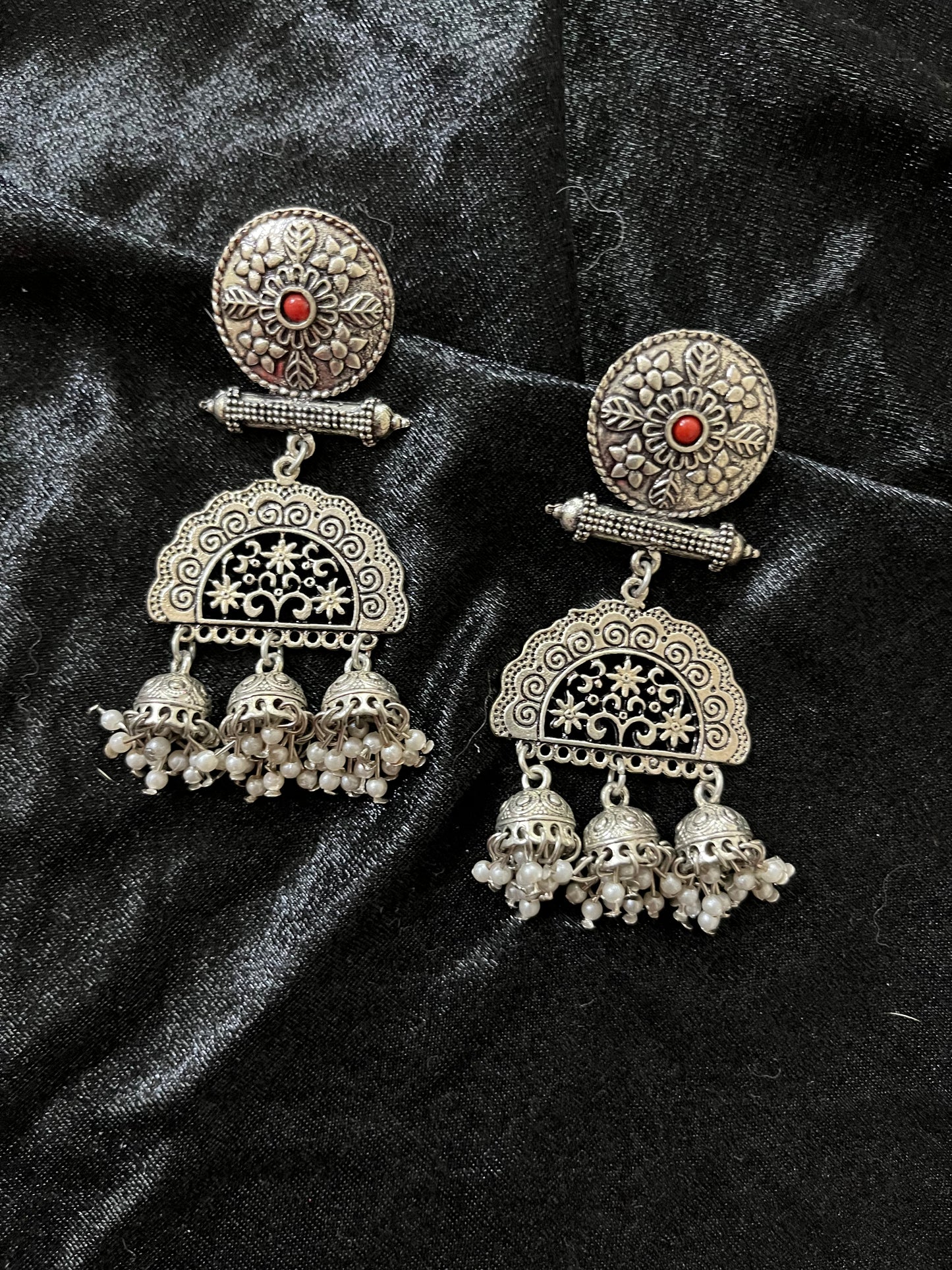 jhumar oxidised earrings