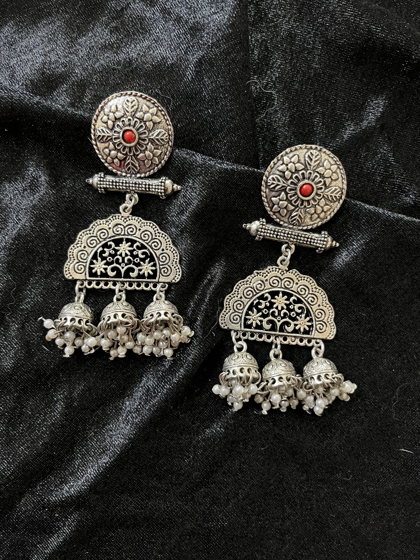 jhumar oxidised earrings