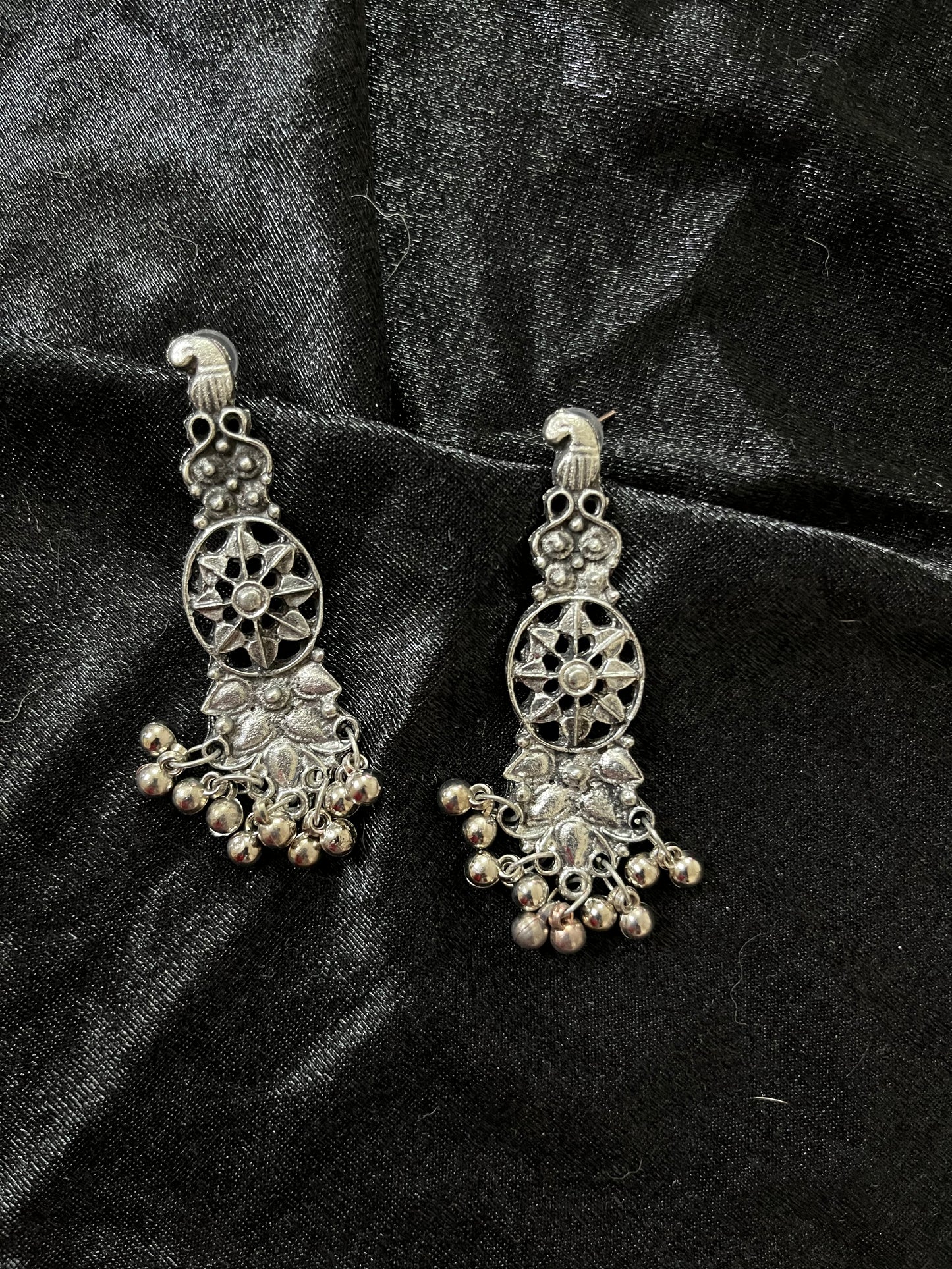morpankhi oxidised earrings