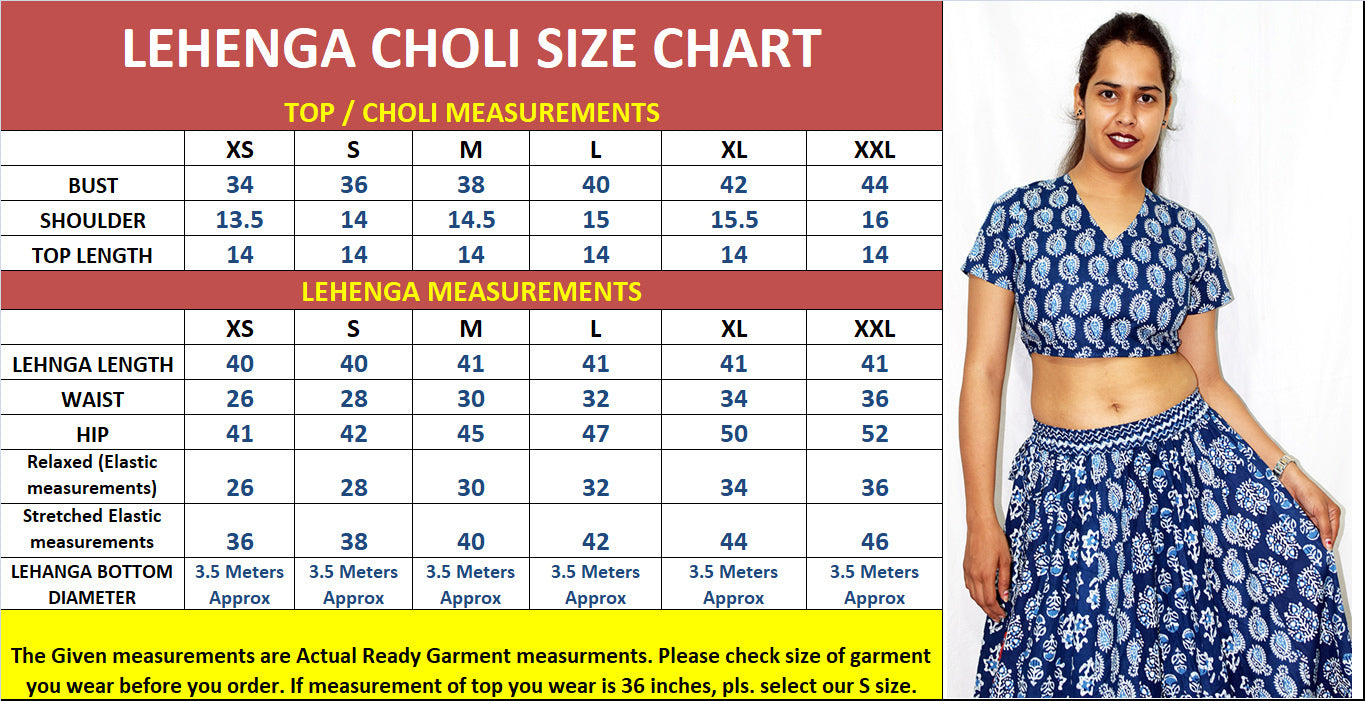 Moore Pankhi Indigo Rayon half sleeves lghanga set