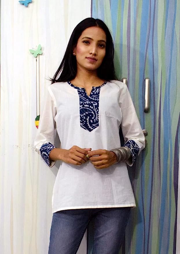 White short Kurti top