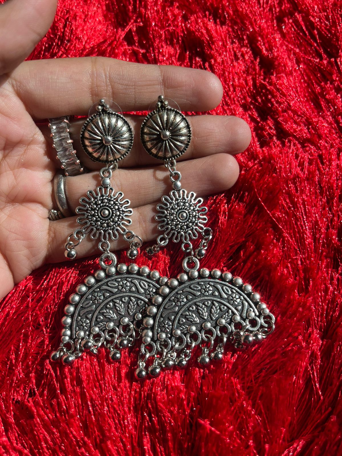 Chand oxidised earrings