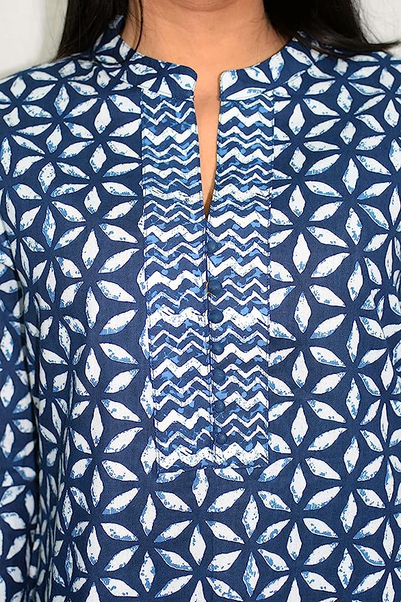 Indigo umbrella sleeves coord set