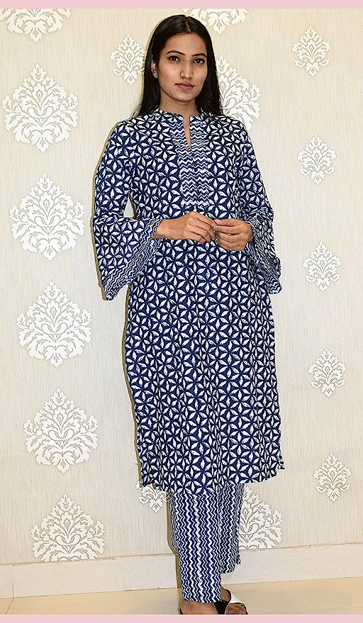 Indigo umbrella sleeves coord set