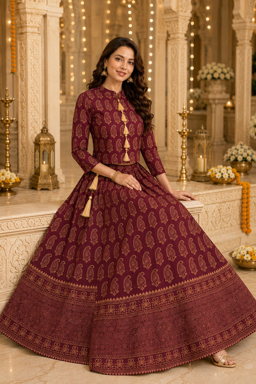 Aarna Printed Lehenga Set
