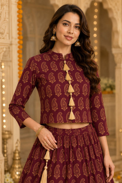 Aarna Printed Lehenga Set