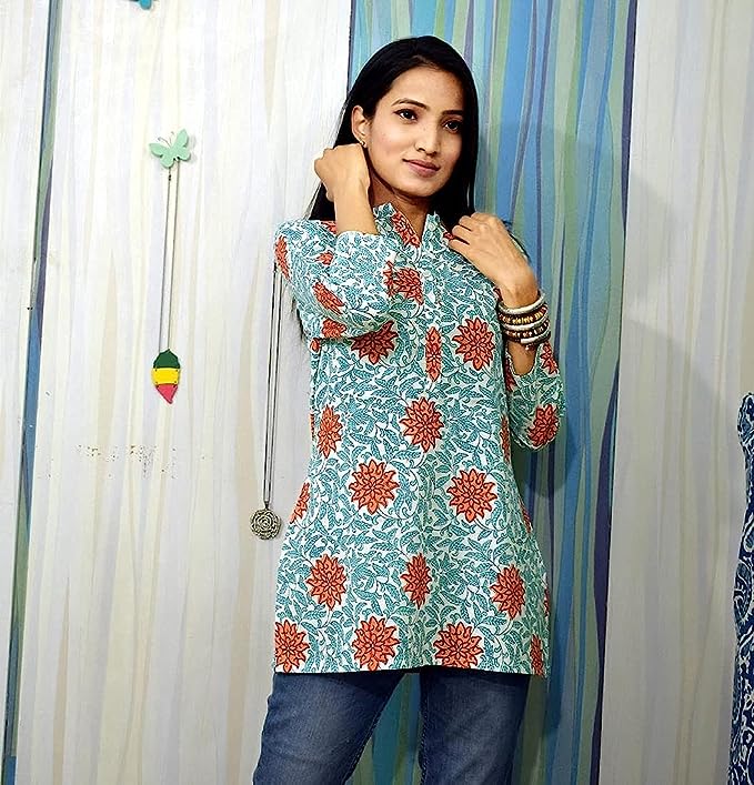 Buy Ethnava Women's Hand Embroidered Chikankari Short Kurti Design Online  at Best Prices in India - JioMart.