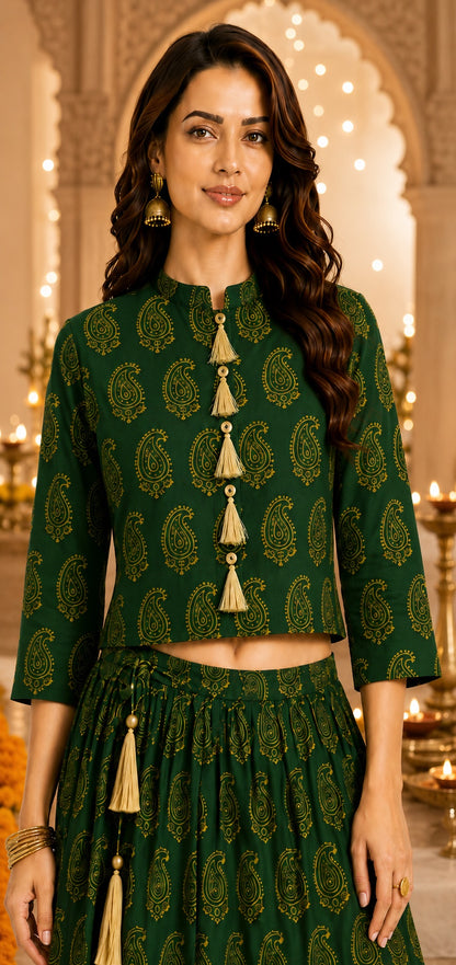 Nayra Heritage Lehenga Set