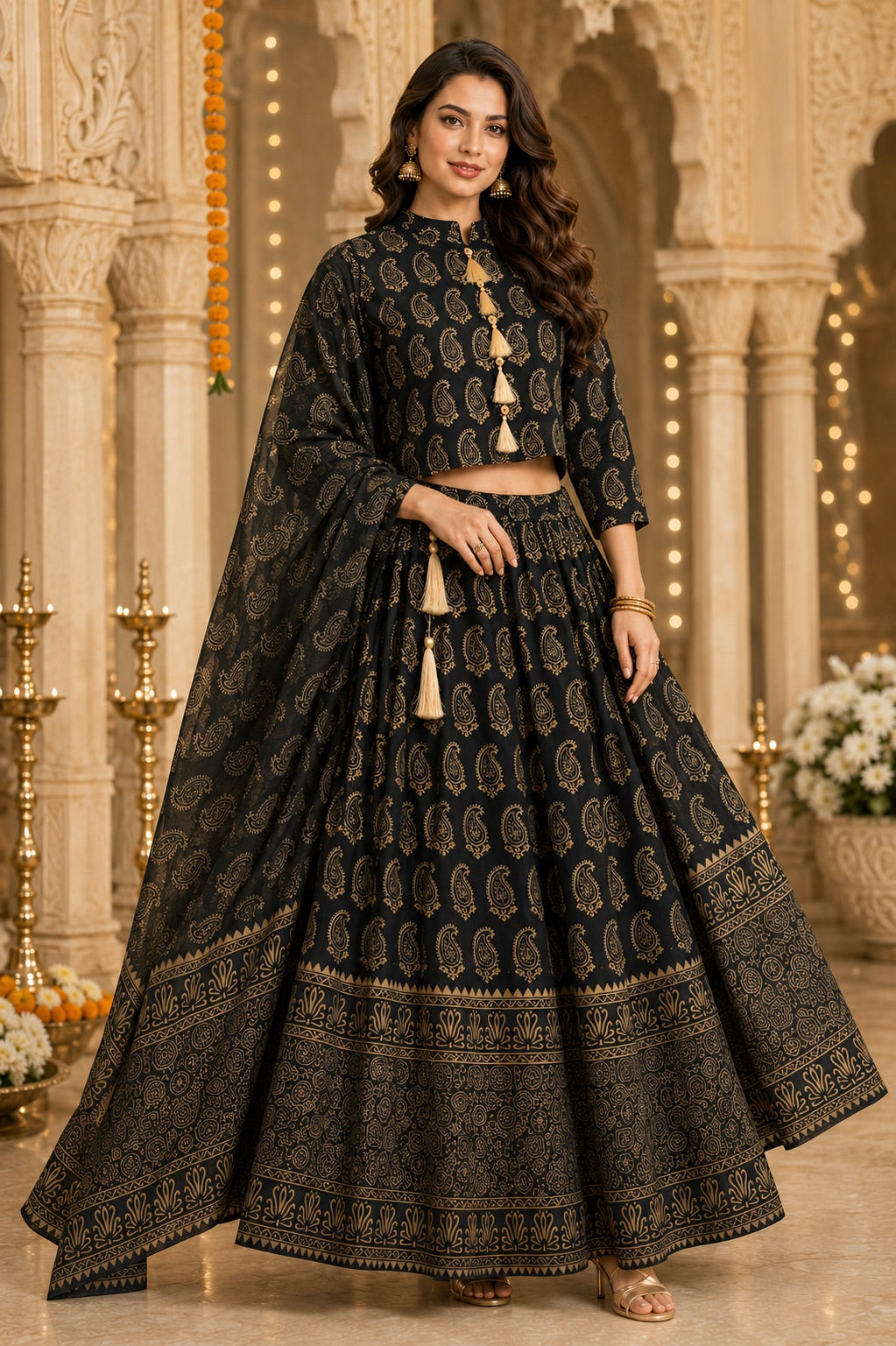Paisley Grace Printed Lehenga Set
