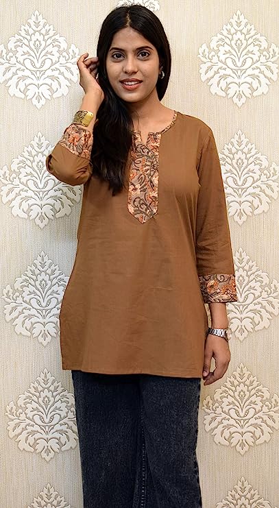 BROWN short Kurti top