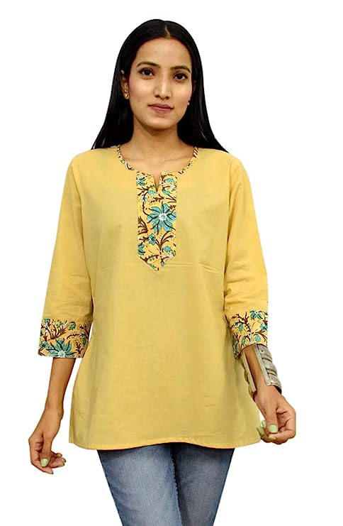 Beige short Kurti top