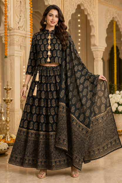 Paisley Grace Printed Lehenga Set