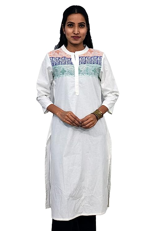 White kurta for independence Republic Day