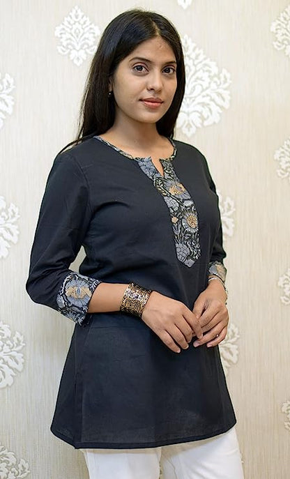 Black short Kurti top