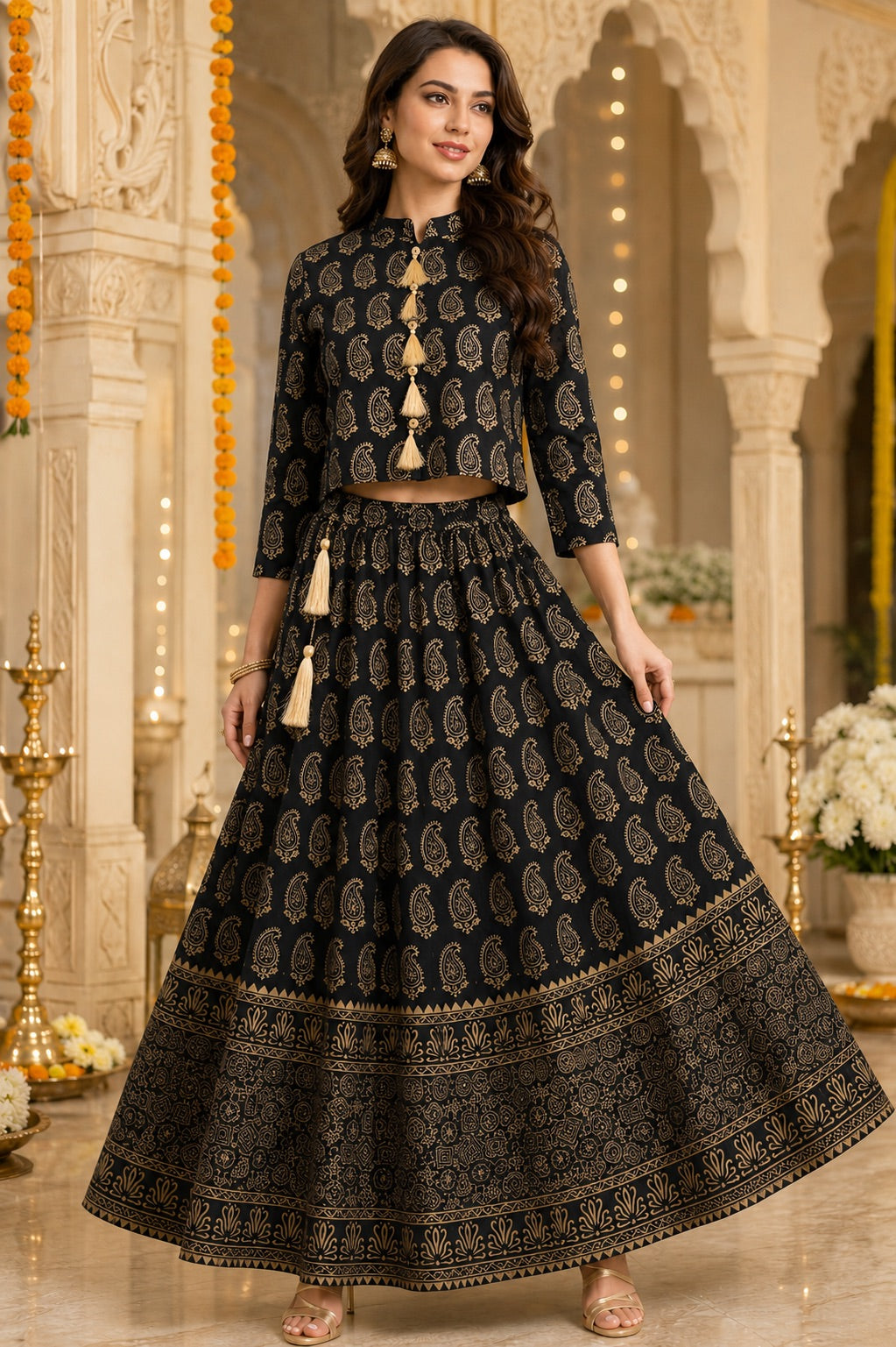 Paisley Grace Printed Lehenga Set