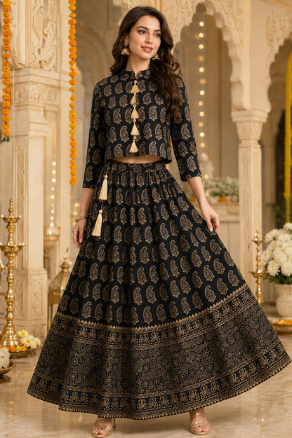 Paisley Grace Printed Lehenga Set
