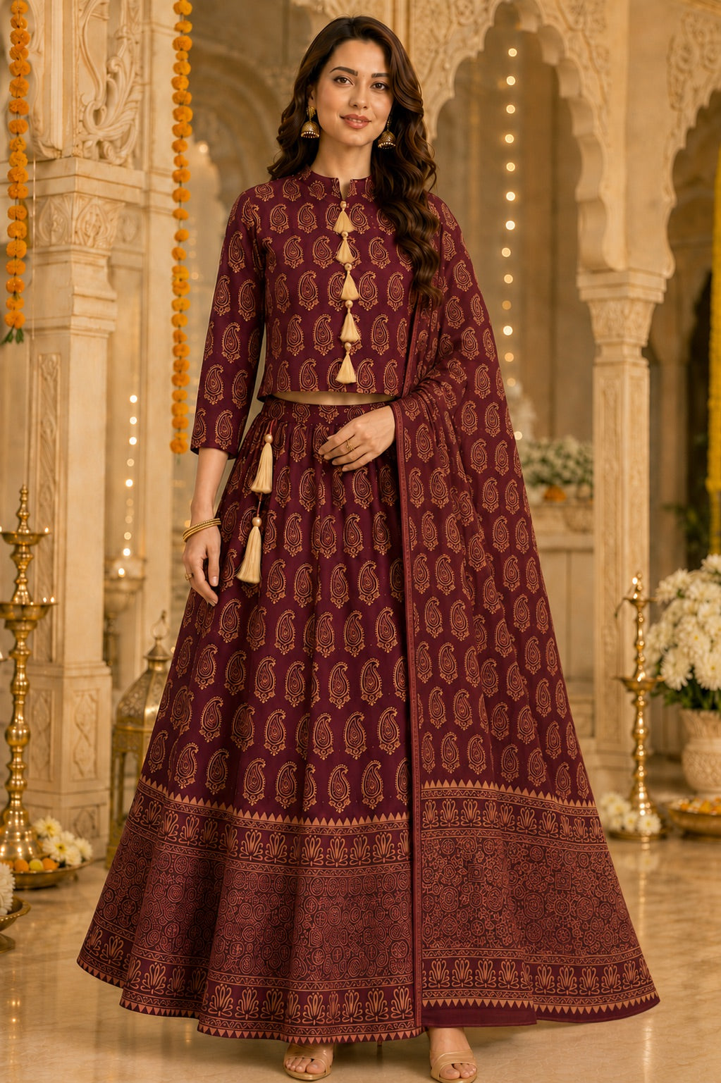 Aarna Printed Lehenga Set