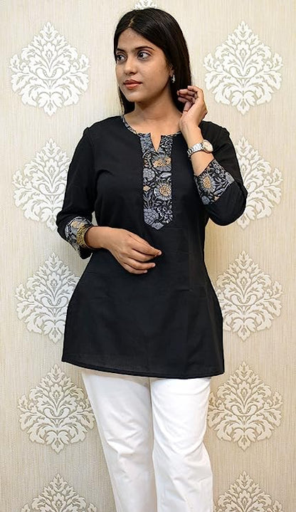 Black short Kurti top