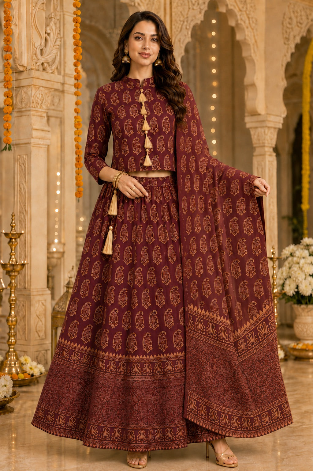 Aarna Printed Lehenga Set