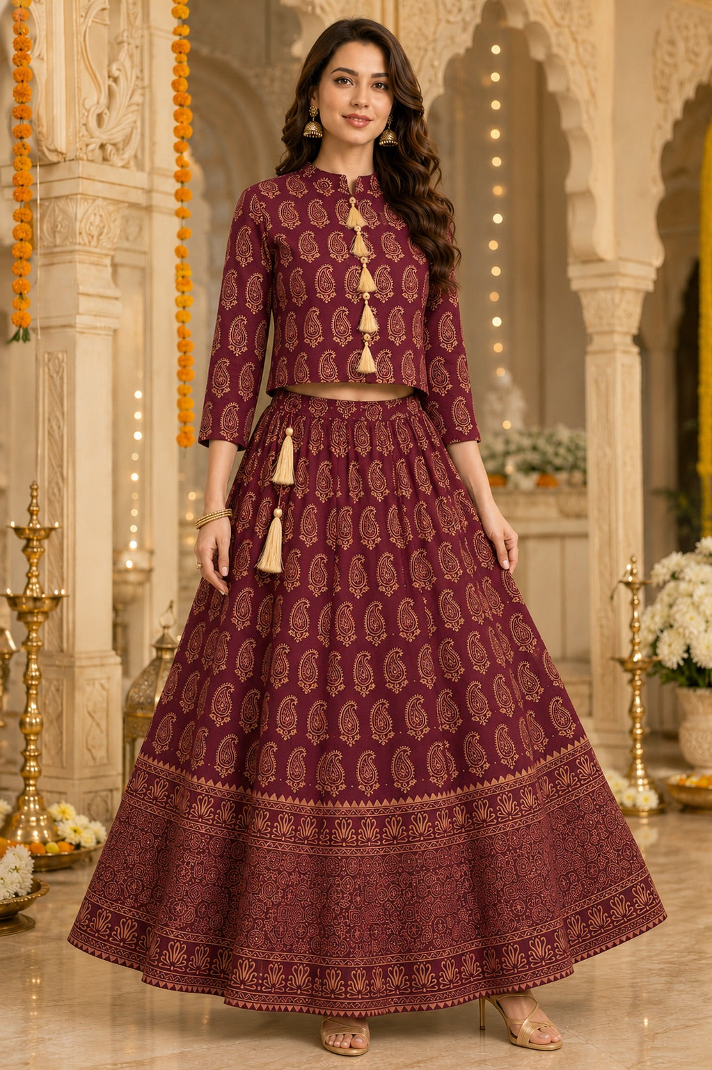 Aarna Printed Lehenga Set