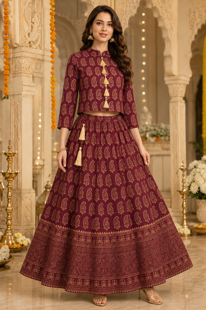 Aarna Printed Lehenga Set