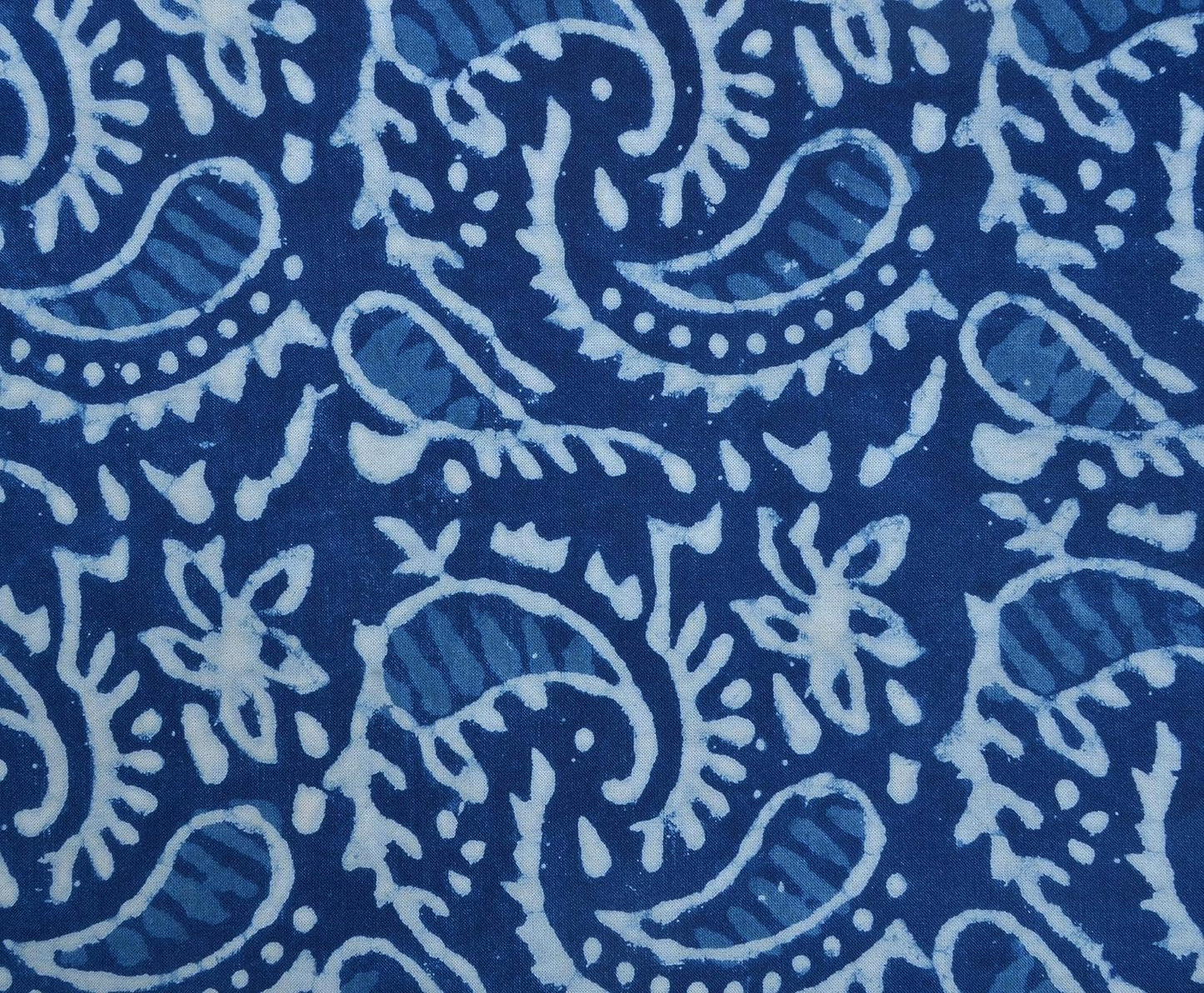 Indigo Paisley(Keri) Print Cotton Fabric