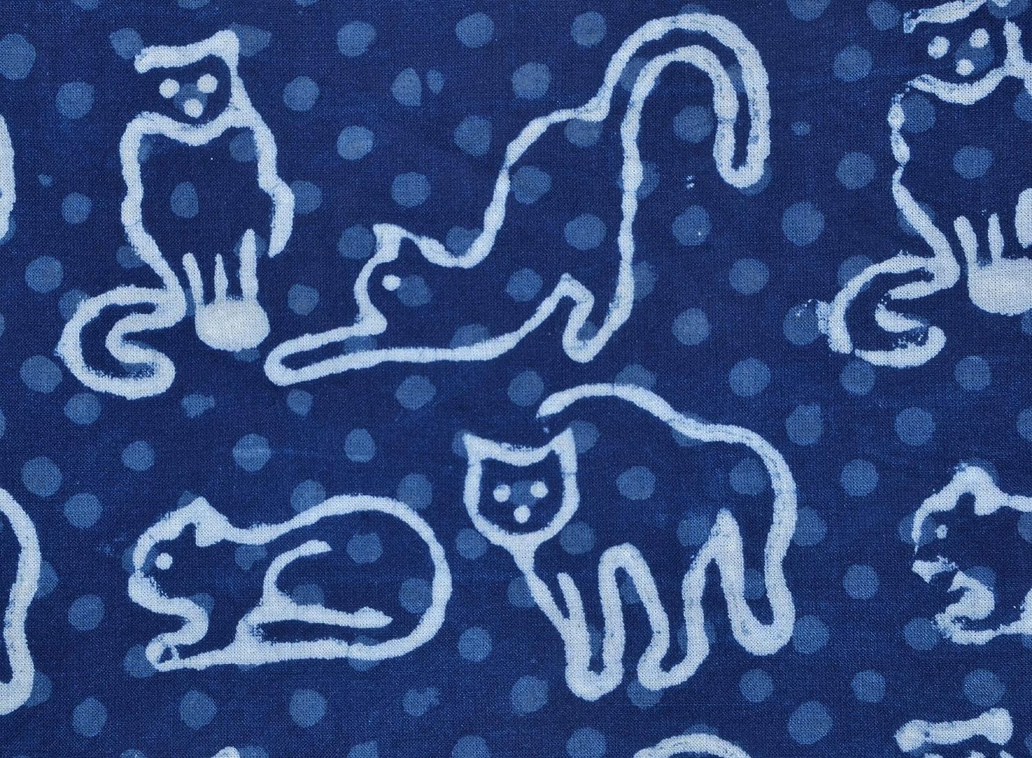 Buy Colorful HIPSTER CAT Cotton 100%, Eco-print, Printed Cotton Fabric, CAT  Fabric, Width 150cm /60 Online in India 
