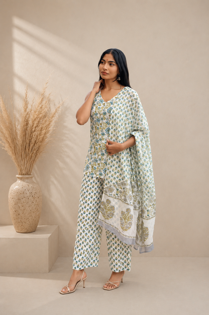 Nazaakat Cotton farshi salwar suit