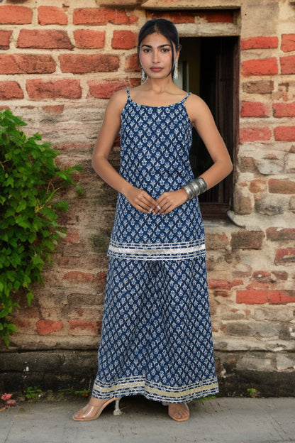 Aavya Indigo Coord Set