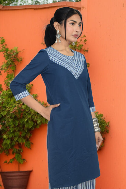 Neel Sutra Kurta Set