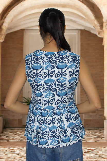 Ikat Rooh peplum Top