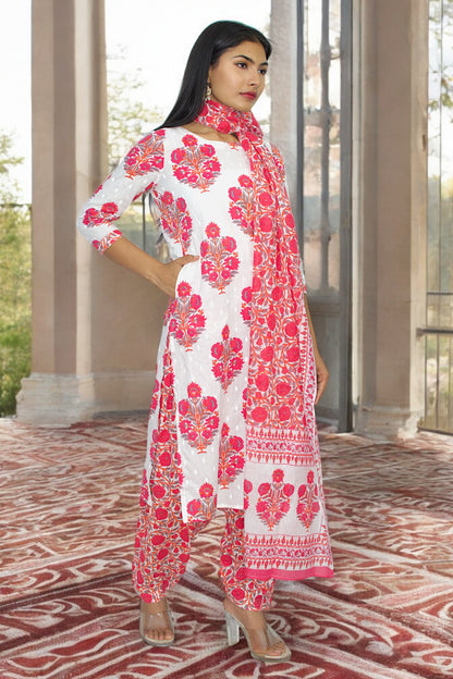 Gulabi Nazakat Cotton Suit Set