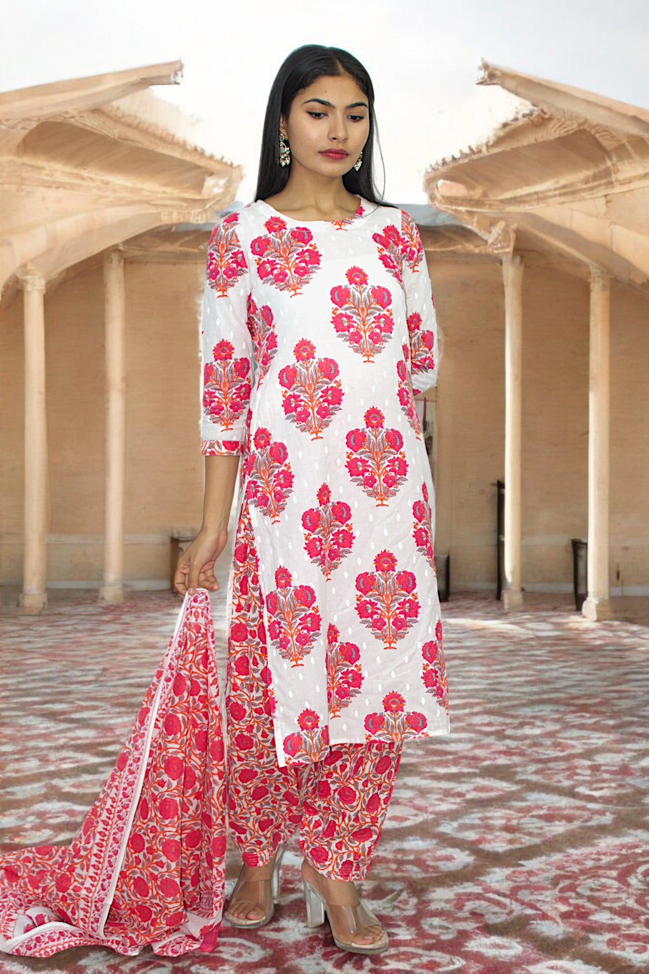 Gulabi Nazakat Cotton Suit Set
