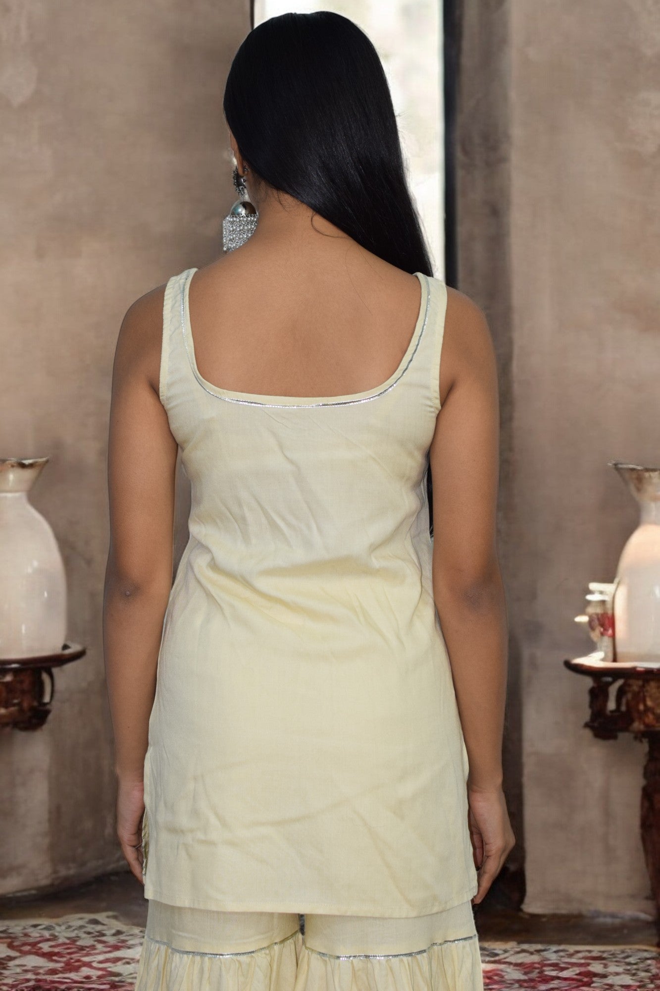 Noor Sleeveless Sharara Set