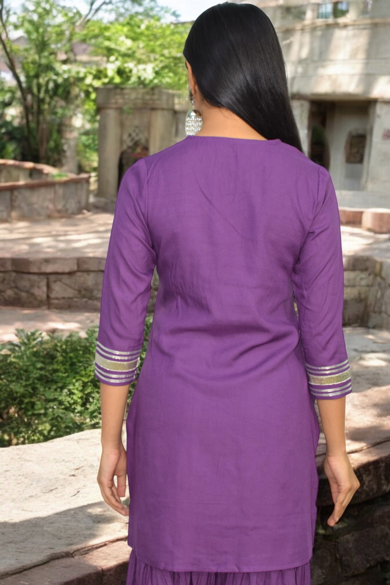 Lavender Bliss Sharara Set