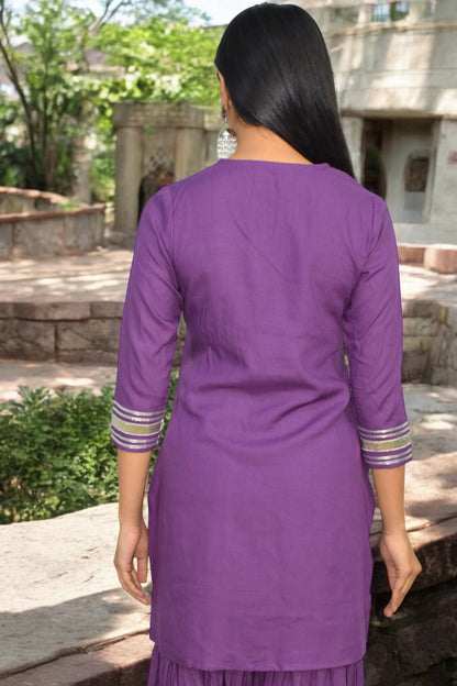 Lavender Bliss Sharara Set