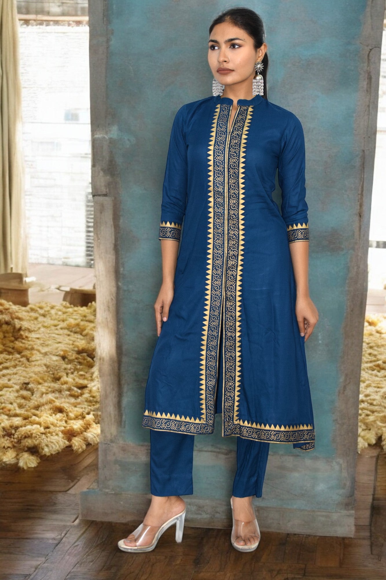 Blue Chic cotton Kurta Set