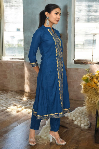 Blue Chic cotton Kurta Set