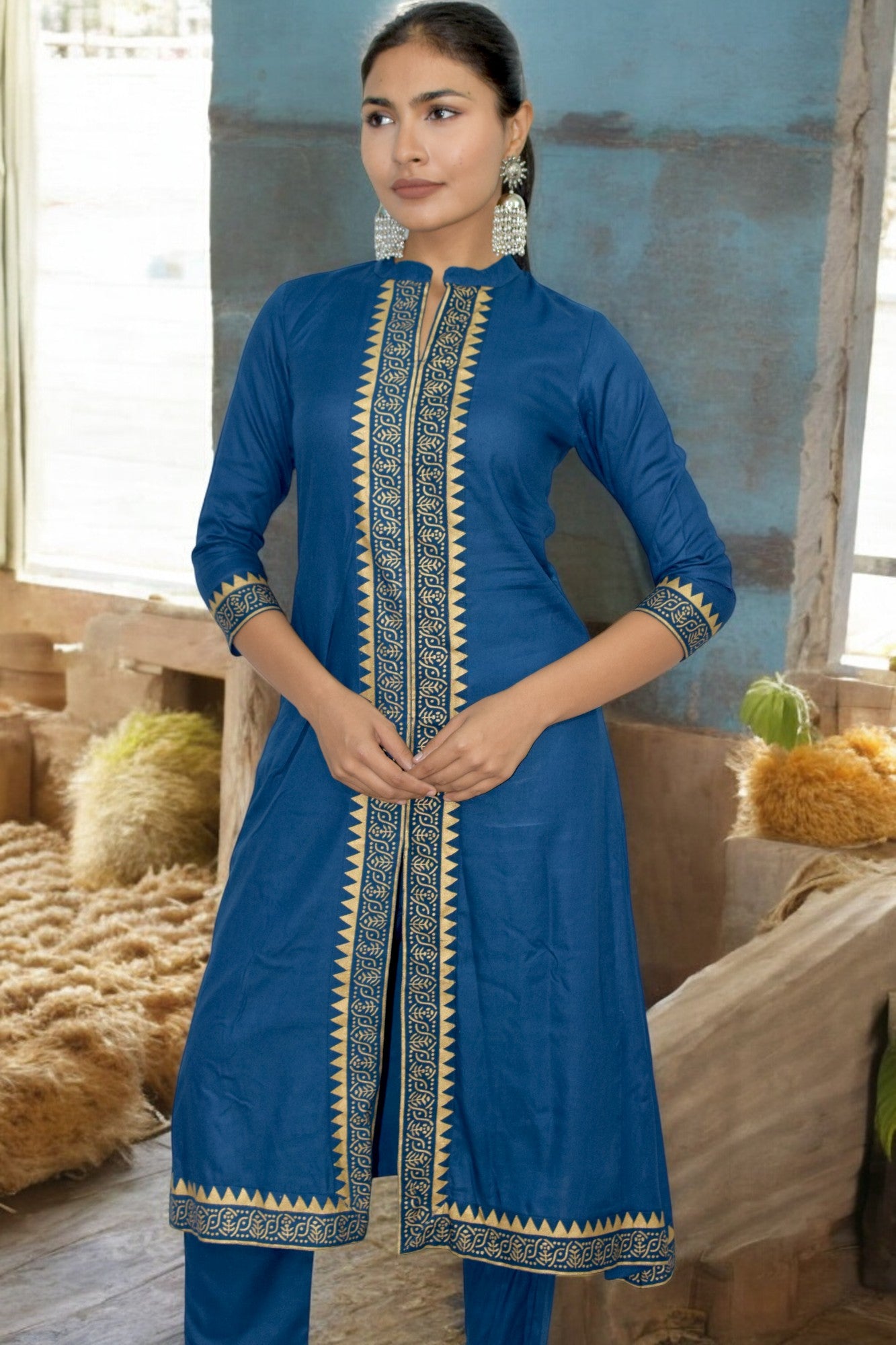 Blue Chic cotton Kurta Set