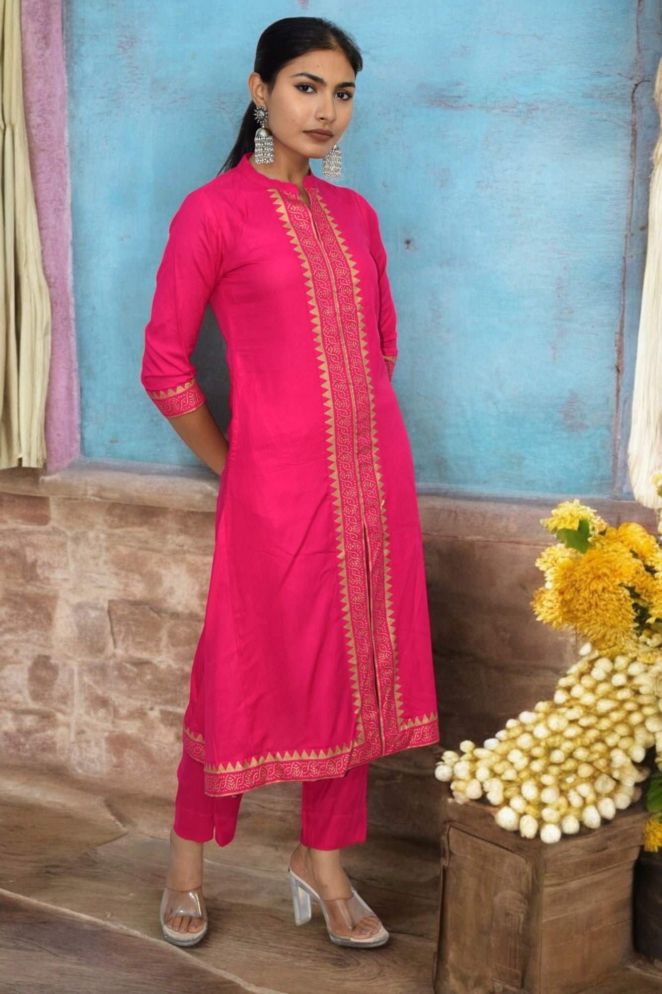 Pink Chic cotton Kurta Set