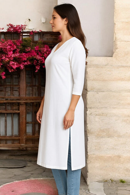 Anaya Pure cotton White Kurta