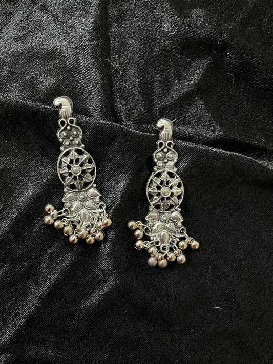 morpankhi oxidised earrings