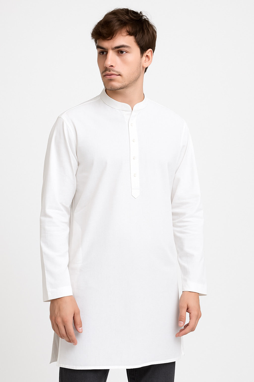 Classic White Kurta for Men