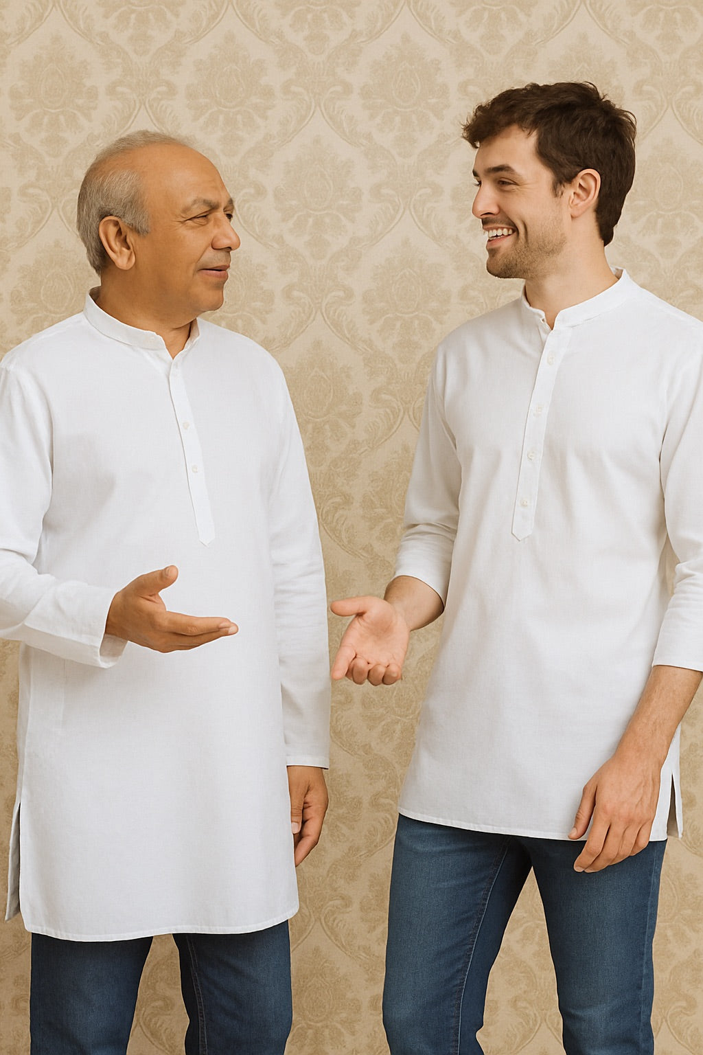 Classic White Kurta for Men