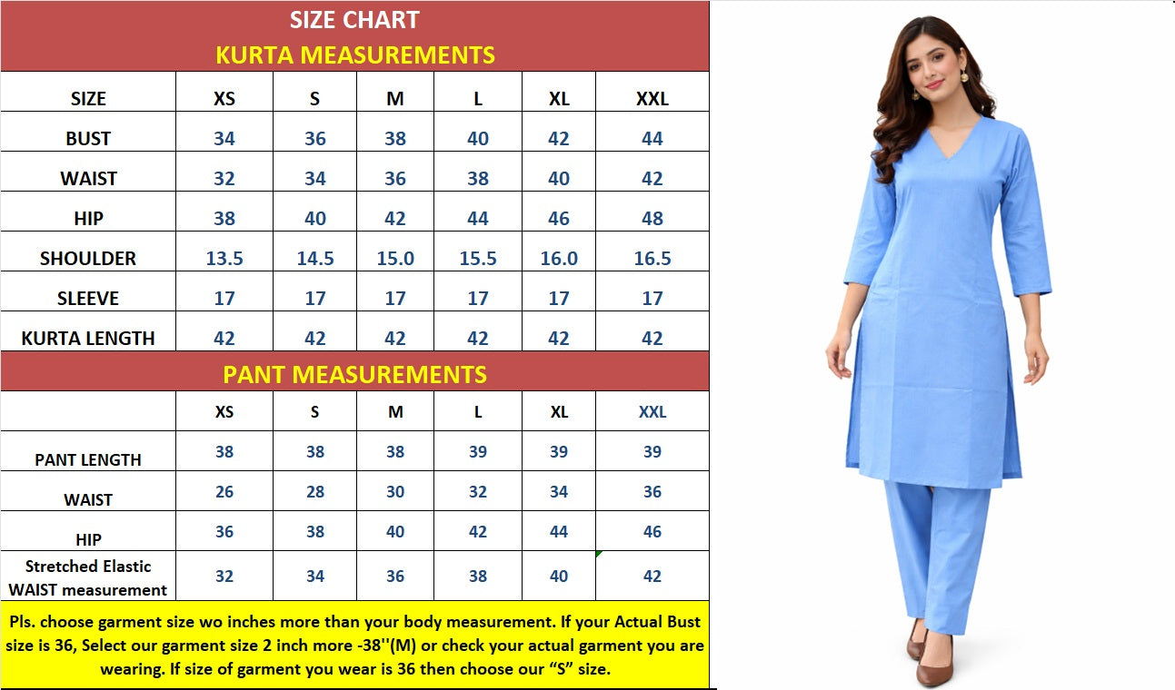 Saanjh Ivory Cotton office wear kurti set