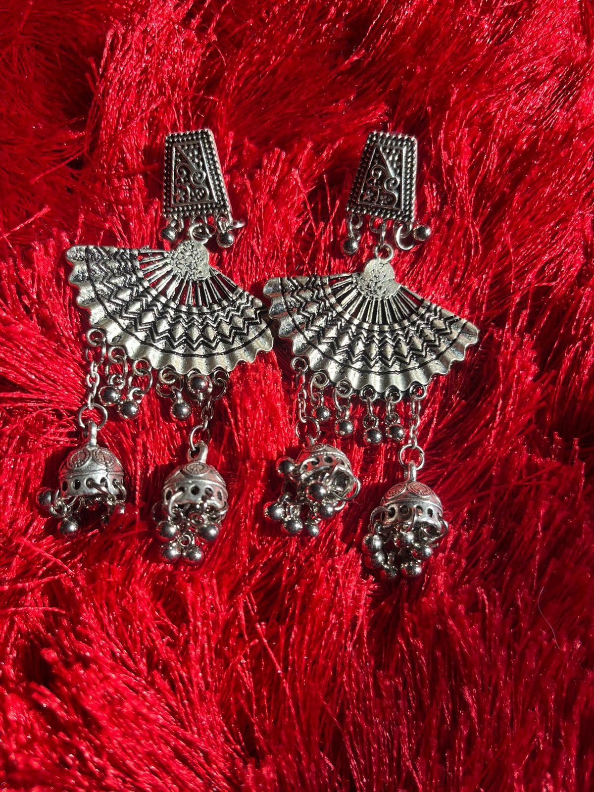 Pankh oxidised earrings