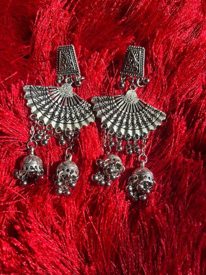 Pankh oxidised earrings